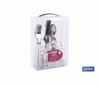 Set de 24 cubiertos de acero Inoxidable | Diferentes colores | Diseño Moderno y Funcional