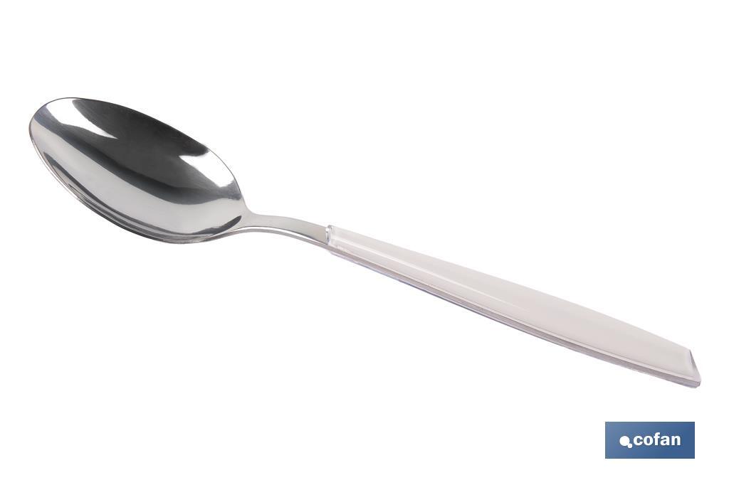 SET DE CUBIERTOS 24 PIEZAS ACERO INOXIDABLE COLOR BLANCO