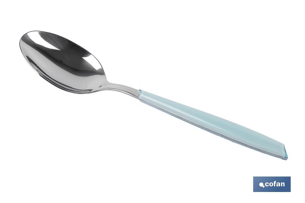 SET DE CUBIERTOS 24 PIEZAS ACERO INOXIDABLE COLOR AZUL