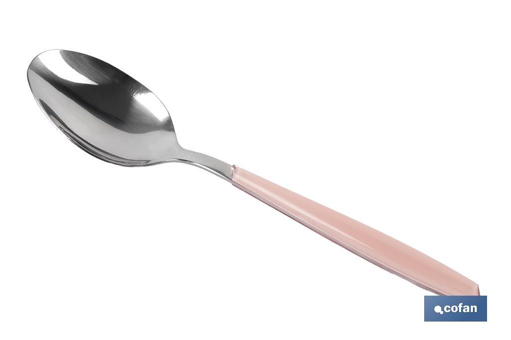 SET DE CUBIERTOS 24 PIEZAS ACERO INOXIDABLE COLOR ROSA