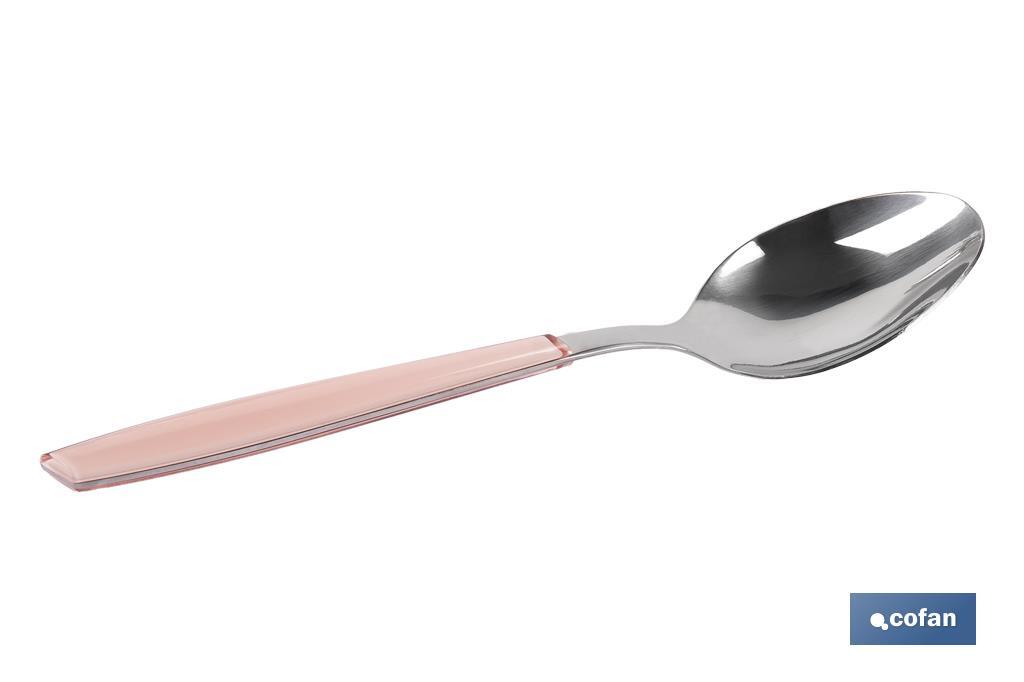 SET DE CUBIERTOS 24 PIEZAS ACERO INOXIDABLE COLOR ROSA