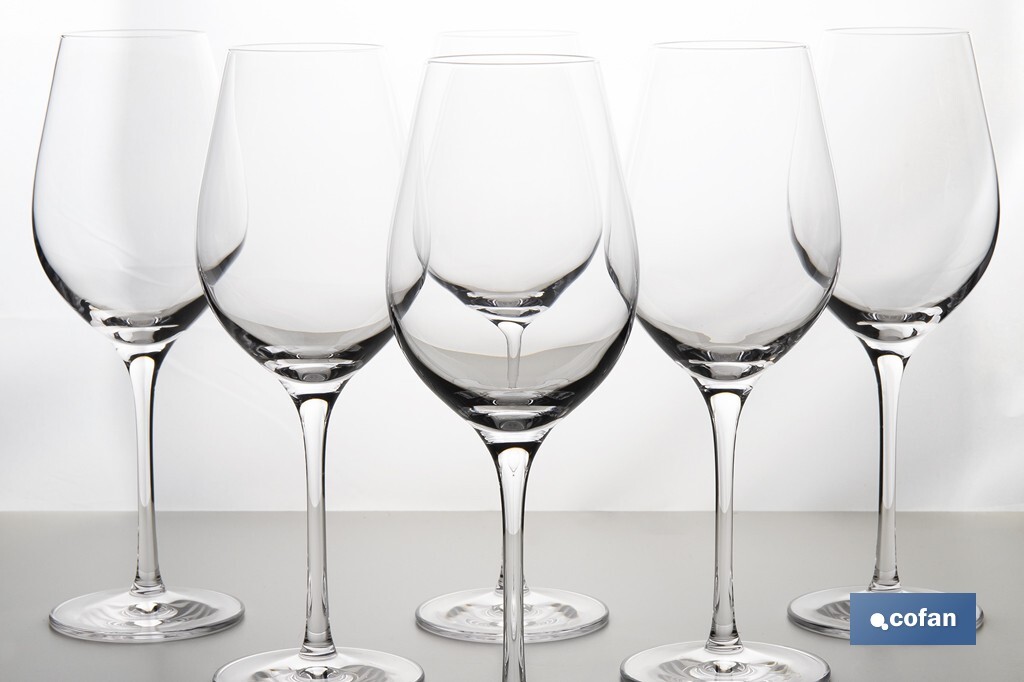 PACK DE 6 COPAS JEREZANA PIE ALTO 30 CL 21 CM