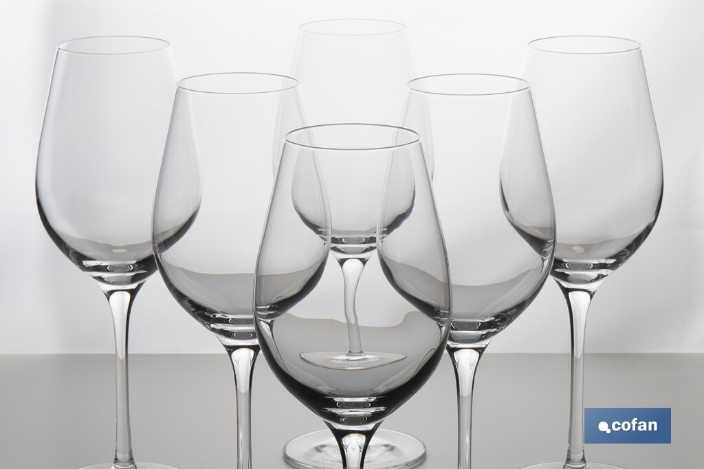 PACK DE 6 COPAS JEREZANA PIE ALTO 30 CL 21 CM