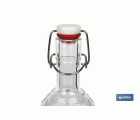 BOTELLA DE VIDRIO TRANSPARENTE CON CIERRE DE ESTRIBO 1 L