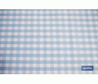 ROLLO DE MANTEL ANTIMANCHAS CUADROS AZULES 1,40 X 20 M