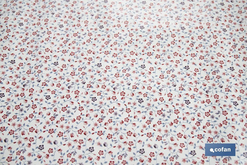 ROLLO DE HULE DISEÑO FLOR 1,40 X 20 M