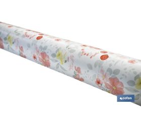 Hule con diseño moderno de flores | Materiales: PVC y polipropileno | Fácil de limpiar | Disponible en diferentes medidas
