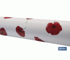Hule con diseño moderno de amapolas | Materiales: PVC y polipropileno | Fácil de limpiar | Disponible en diferentes medidas