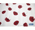 ROLLO DE HULE DISEÑO AMAPOLAS 1,40 X 20 M
