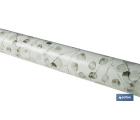 Hule con diseño moderno de hojas de eucalipto | Materiales: PVC y polipropileno | Fácil de limpiar | Disponible en diferentes medidas
