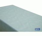 ROLLO DE MANTEL ANTIMANCHAS RESINADO TURQUESA 60 % ALGODÓN, 40 % POLIÉSTER 1,40 X 20 M