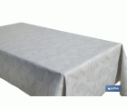 ROLLO DE MANTEL ANTIMANCHAS RESINADO FICUS 60 % ALGODÓN, 40 % POLIÉSTER 1,40 X 20 M