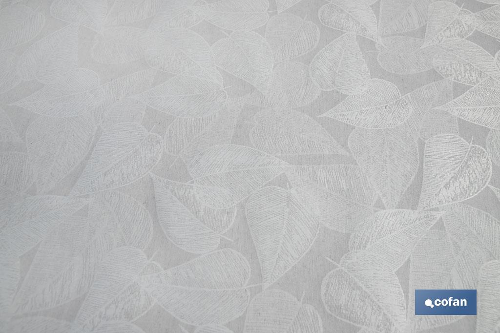 ROLLO DE MANTEL ANTIMANCHAS RESINADO FICUS 60 % ALGODÓN, 40 % POLIÉSTER 1,40 X 20 M