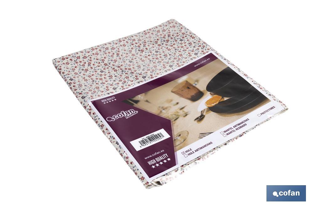 HULE ANTIMANCHAS  FLOR 1,40 X 1,40 M