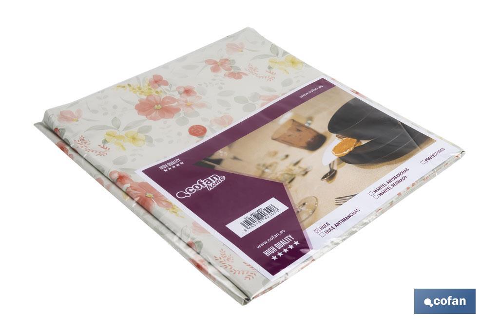 HULE  ANTIMANCHAS  CORAL 1,40 X1,40 M