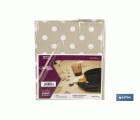 MANTEL ANTIMANCHA LUNARES BEIGE 1,40 X 1,40