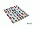 MANTEL ANTIMANCHAS CACTUS  1,40 X 1,40
