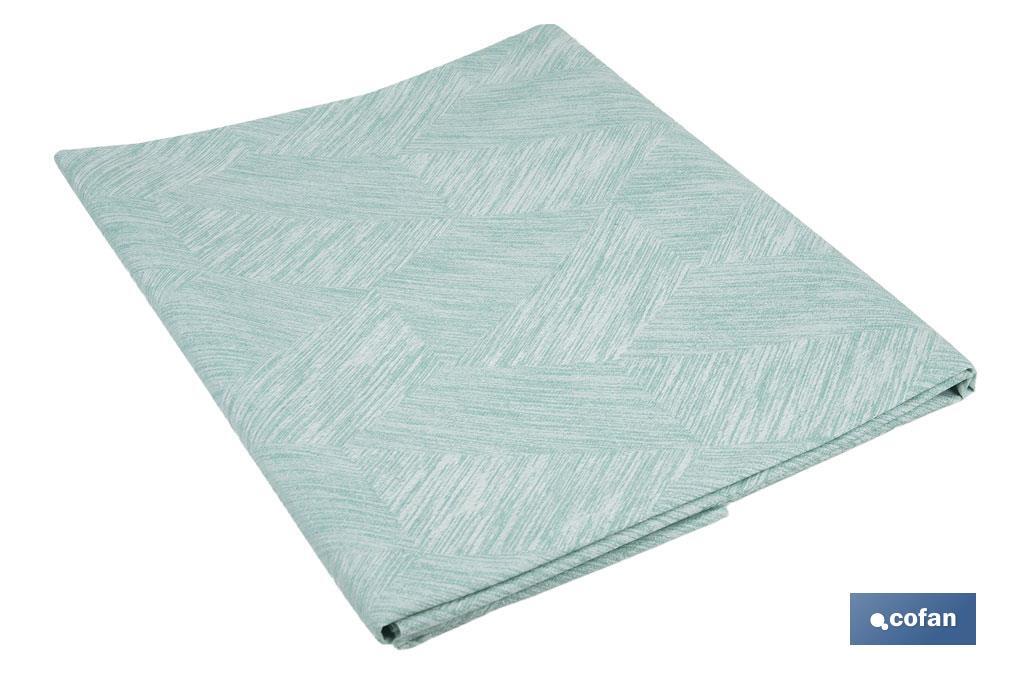 MANTEL ANTIMANCHAS RESINADO TURQUESA   1,40 X1,40M