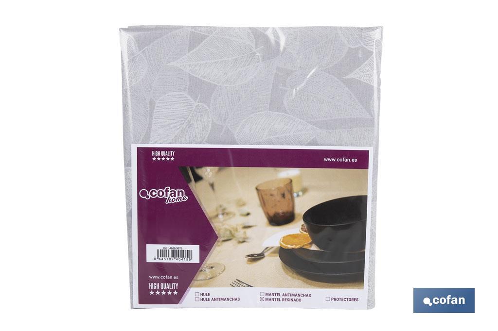 MANTEL ANTIMANCHAS RESINADO FICUS   1,40 X1,40M