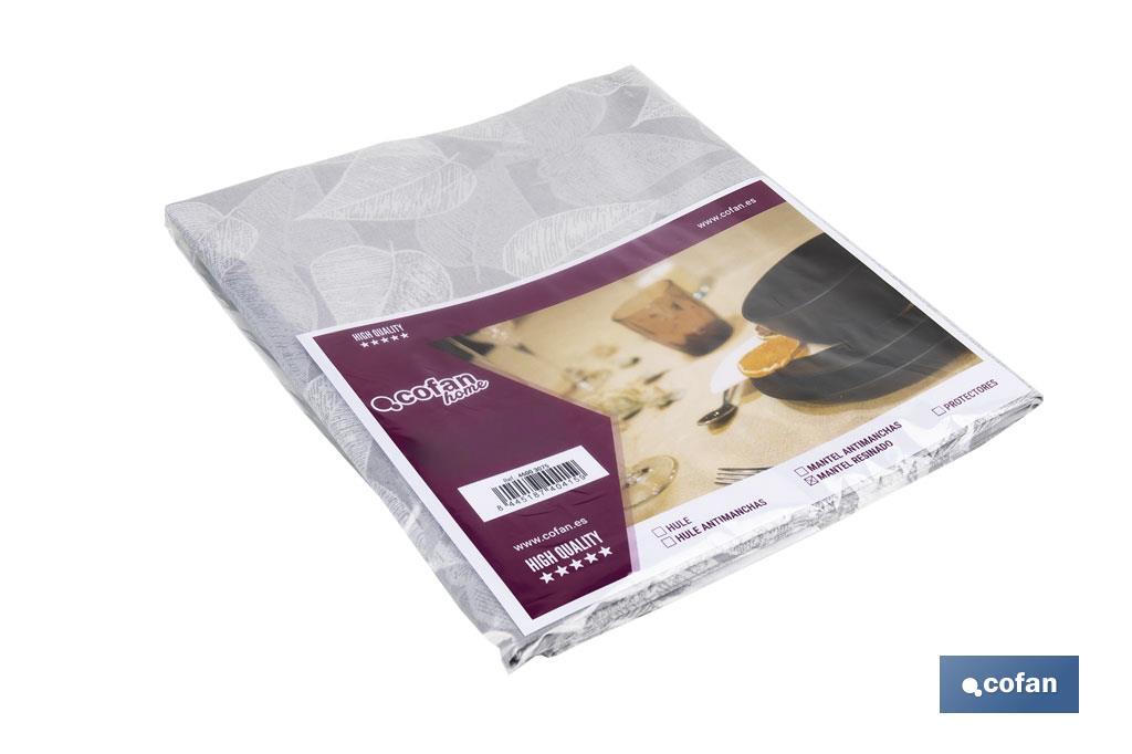 MANTEL ANTIMANCHAS RESINADO FICUS   1,40 X1,40M