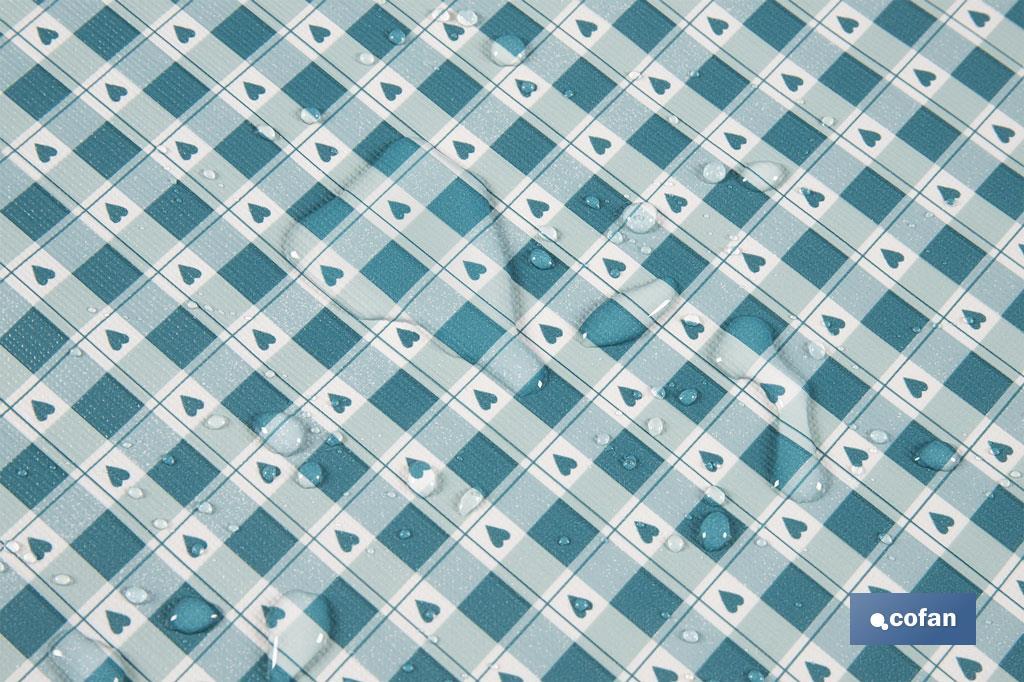 ROLLO DE HULE DISEÑO CORAZONES 1.40 X 25 M