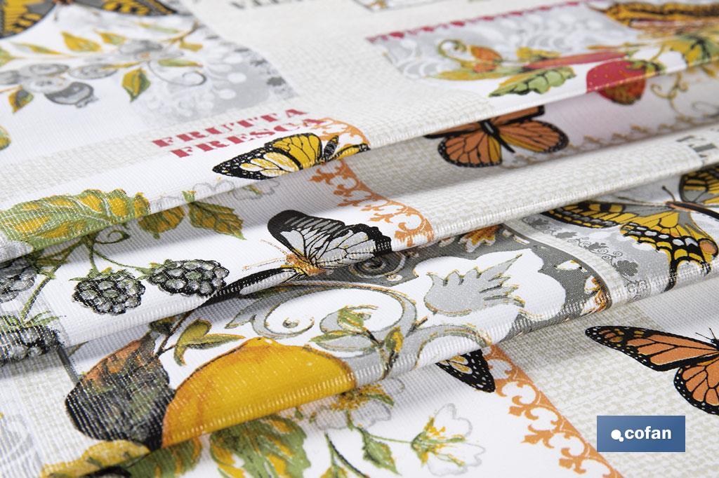 ROLLO DE HULE DISEÑO LIMONES 1.40 X 25 M