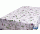 Rollo de hule con estampado de lavanda | Impermeable | Protección y estilo para la mesa