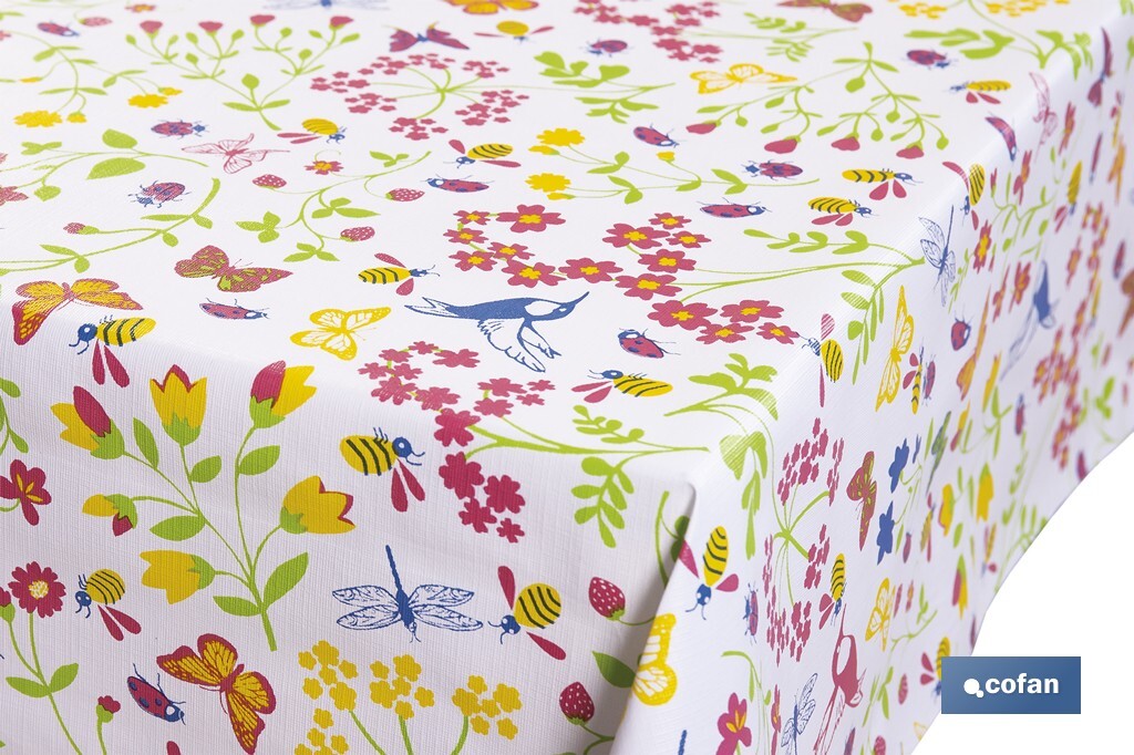 ROLLO DE HULE DISEÑO MARIPOSA 1,40 X 25 M