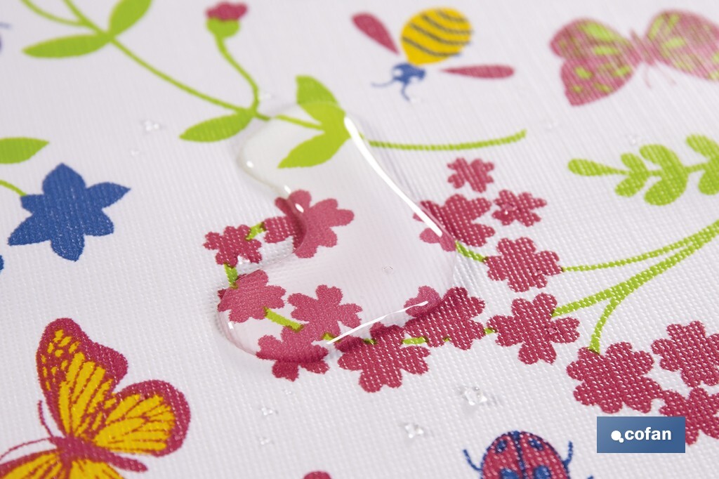 ROLLO DE HULE DISEÑO MARIPOSA 1,40 X 25 M