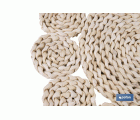 BAJOPLATO FORMA CIRCULOS  FIBRA NATURAL MEDIDA 35 CM