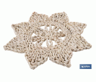 BAJOPLATO EN FORMA ESTRELLA  FIBRA NATURAL MEDIDA 30 CM