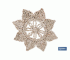 BAJOPLATO EN FORMA ESTRELLA  FIBRA NATURAL MEDIDA 30 CM