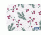 BAJOPLATO REDONDO ESTAMPADO HOJAS  MEDIDA 38 CM