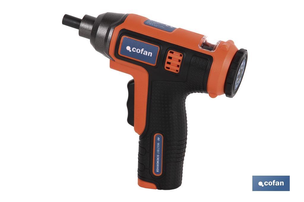 ATORNILLADOR ELECT.4V(Lit/lon) 1,3Ah MULTI-PUNTAS 8 EN 1