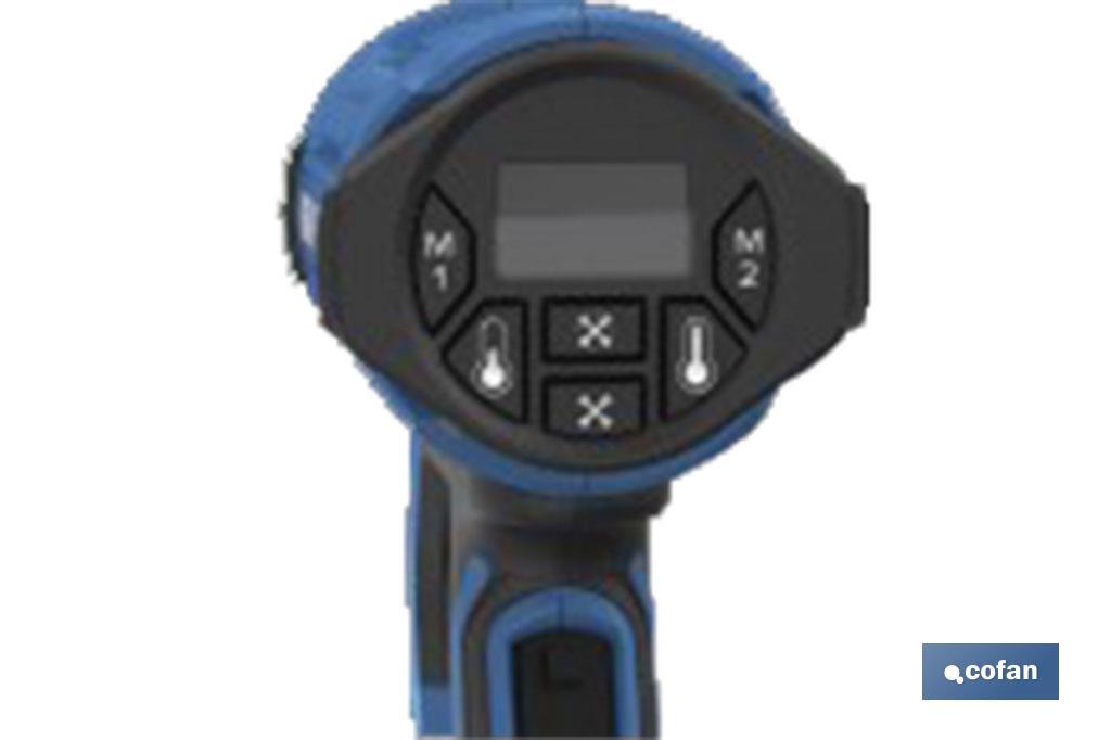 PISTOLA DE AIRE CALIENTE CON LCD DIGITAL DISPLAY 2000 W