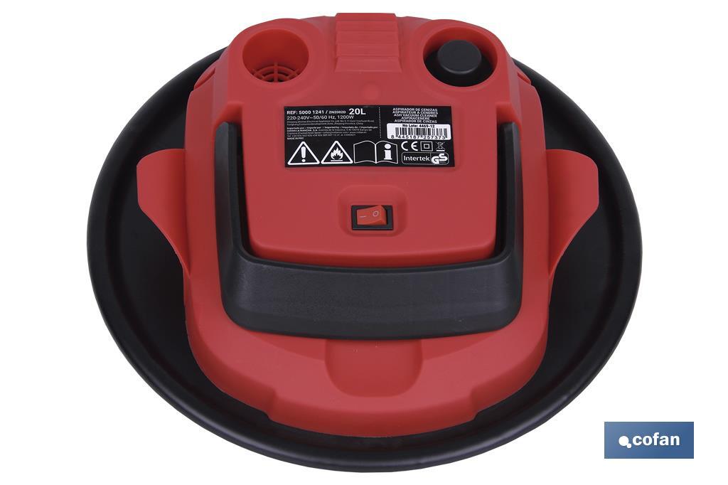 ASPIRADOR CENIZAS  MODELO ALLEY 20L 1200W