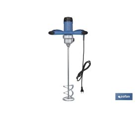 Mezclador eléctrico | Agitador M14 | Varilla mezcladora incluida | 2 velocidades | Potencia: 1800 W