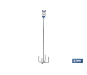 Varilla mezcladora epoxi | Accesorio mezclador M14 | Adecuada para mezclar epoxi | Medidas: Ø120 x 600 mm