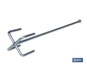 VARILLA MEZCLADORA YESO Ø120 600 MM M14