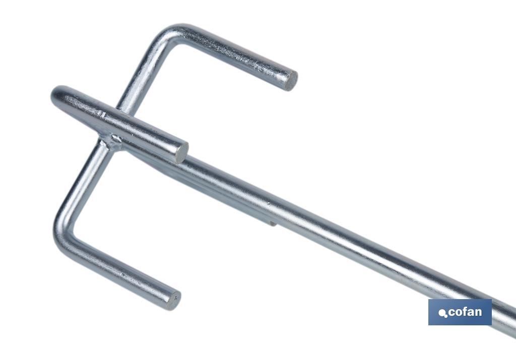 VARILLA MEZCLADORA YESO Ø120 600 MM M14