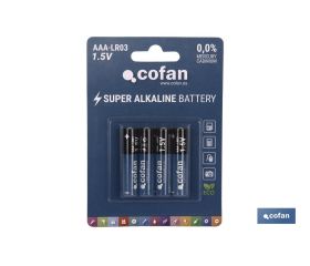 BLÍSTER DE 4 PILAS ALCALINAS PLUS LR03/AAA VENTA UNITARIA