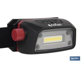 LINTERNA COB LED DE CABEZA 5 W 6500 K USB