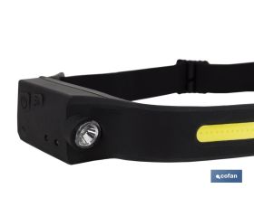 LINTERNA DUAL DE CABEZA CON SENSOR DE ACTIVACION 350 LM