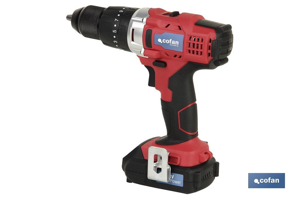 TALADRO PERCUTOR A BATERÍA LI-ION 20 V 1300 RPM 35 NM