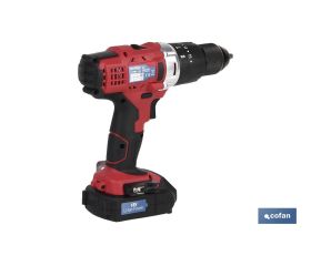 TALADRO PERCUTOR A BATERÍA LI-ION 20 V 1300 RPM 35 NM