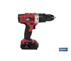 TALADRO PERCUTOR A BATERÍA LI-ION 20 V 1300 RPM 35 NM