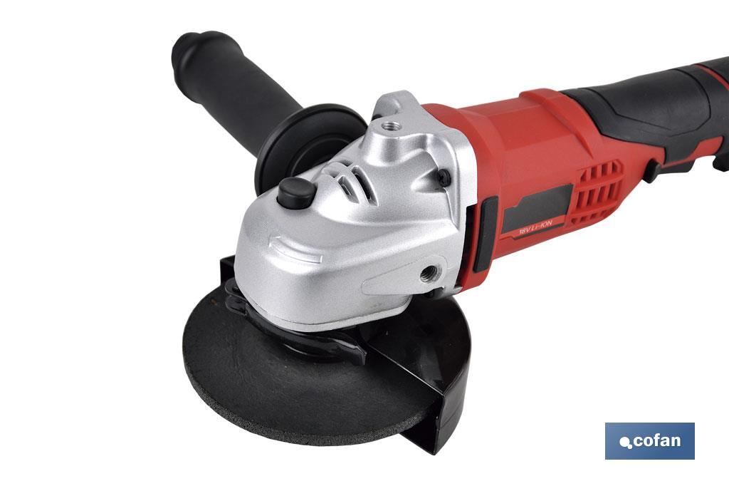 AMOLADORA A BATERÍA Li-ion 20 V 8000 RPM - 115 MM