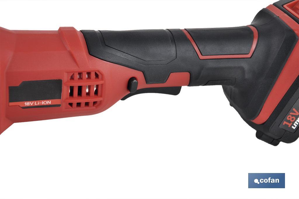 AMOLADORA A BATERÍA Li-ion 20 V 8000 RPM - 115 MM