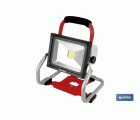 Foco led portátil de batería de 20W | Batería Li-ion de 18V + Cargador incluidos | 3 intensidades de luz