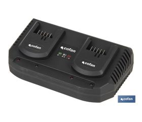 Cargador de Baterias Doble | Carga Rápida | 2 x 3,5 A - 18V